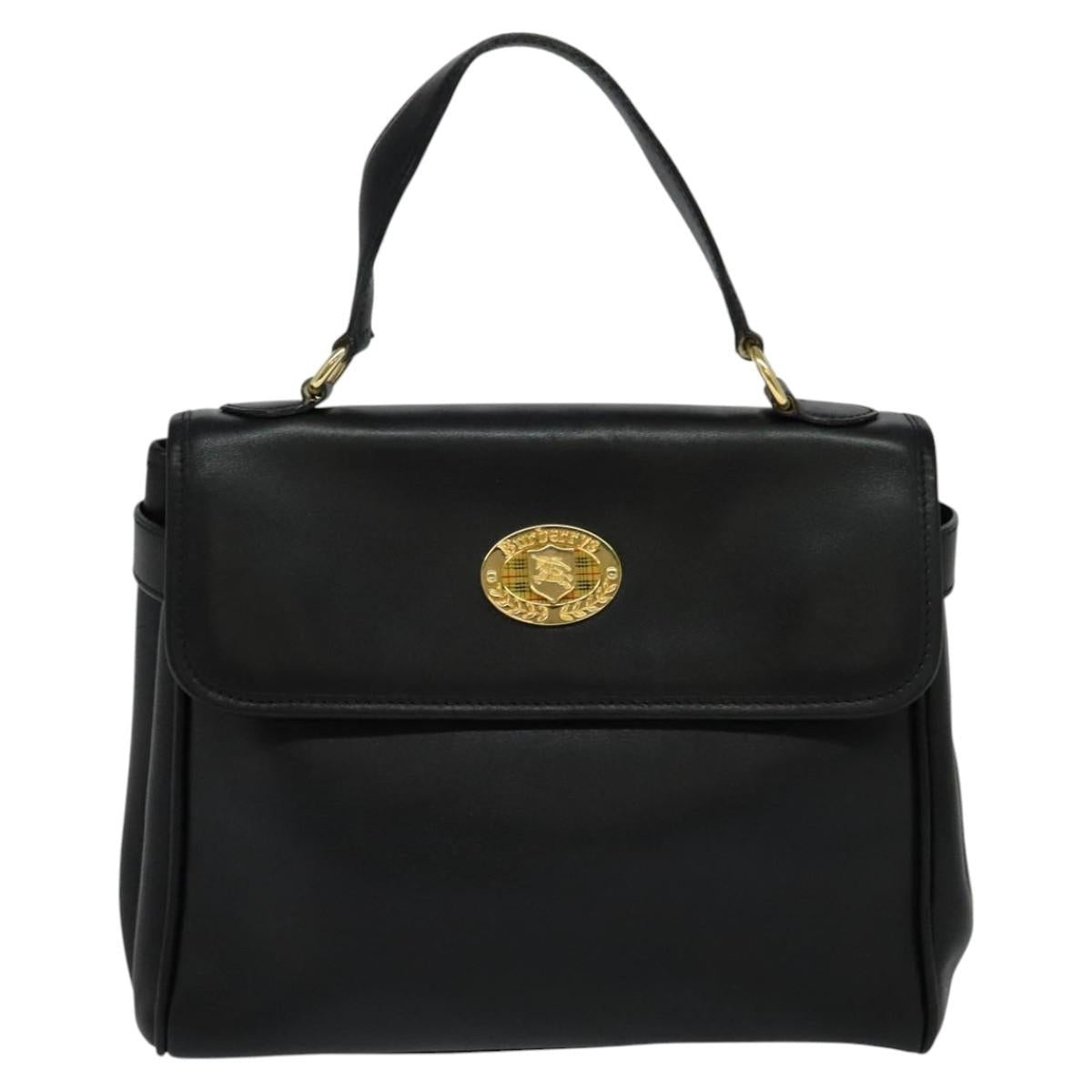 Burberry Hand Bag Leather Black - 13