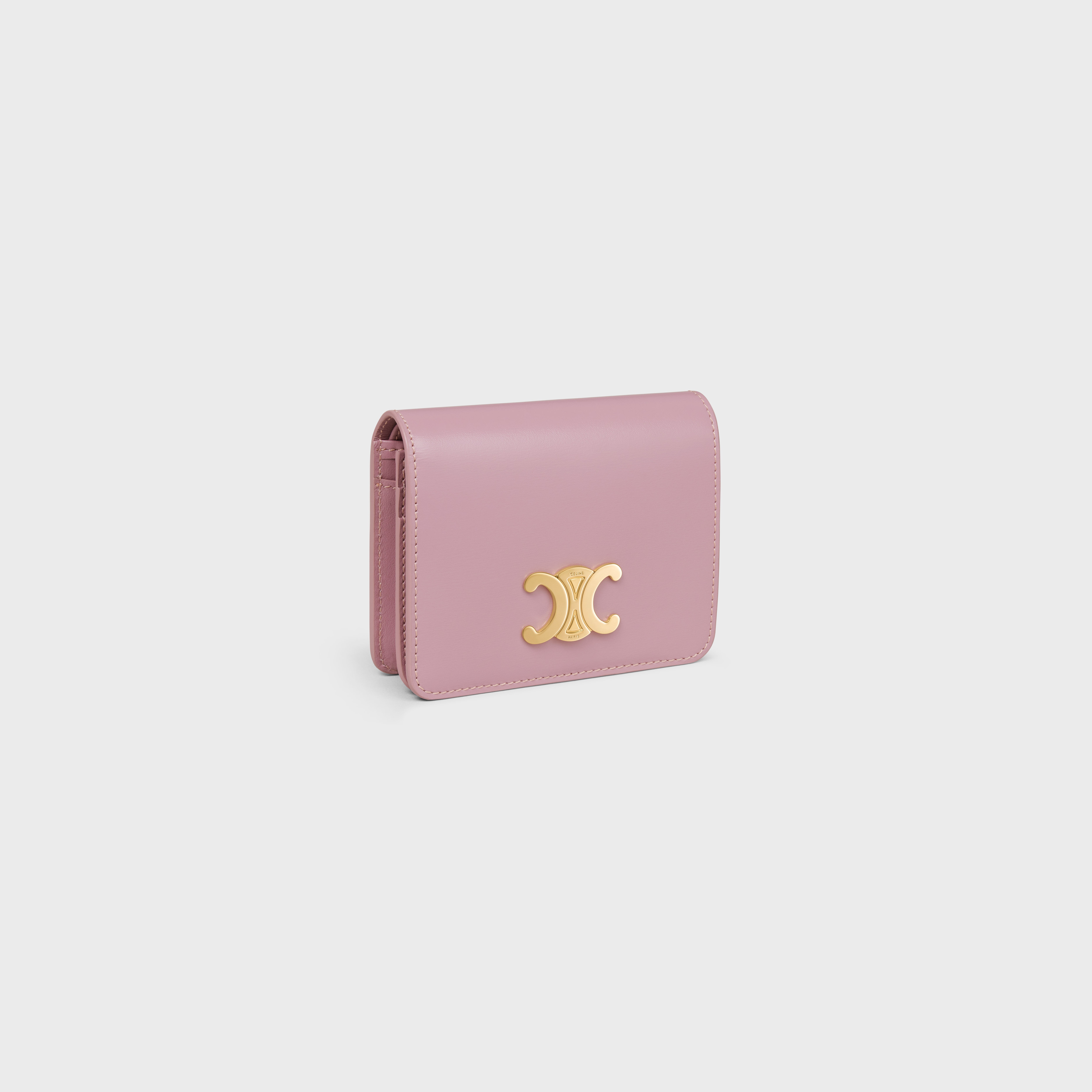 TRIOMPHE COMPACT WALLET in Shiny calfskin - 2