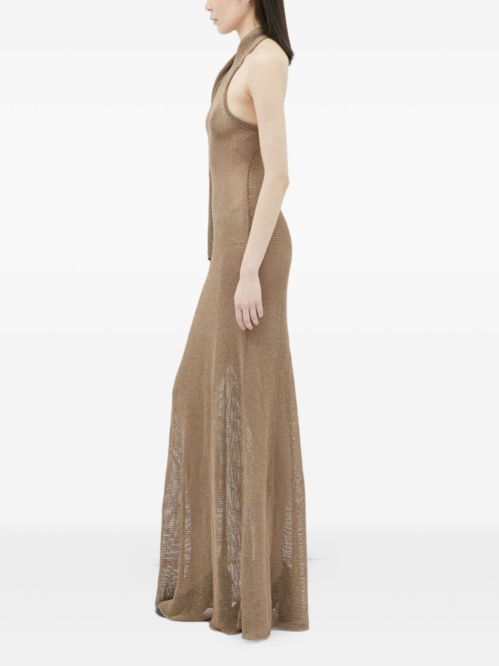 Tera halterneck mesh maxi dress - 3
