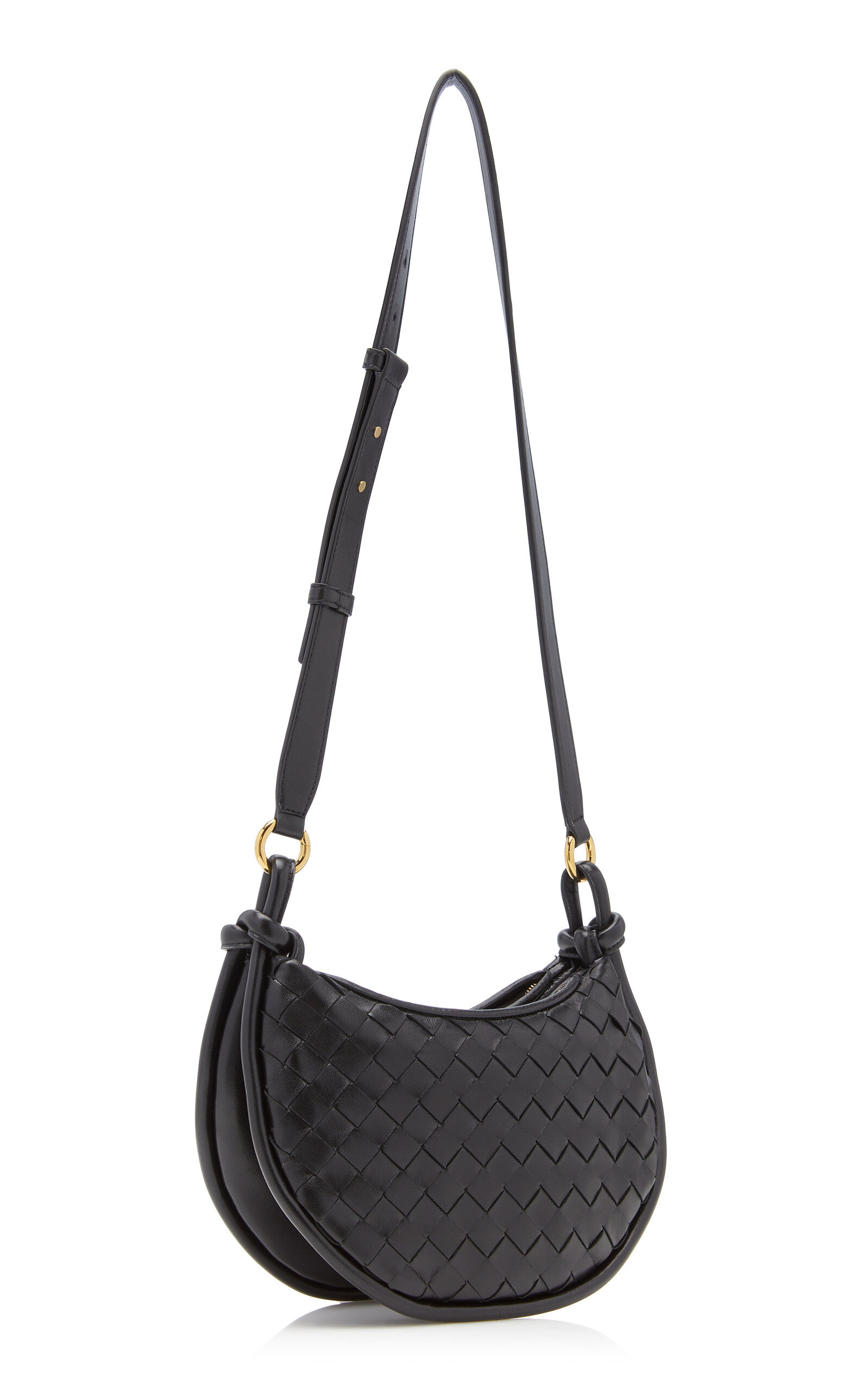 Gemelli Intrecciato Leather Crossbody Bag black - 3