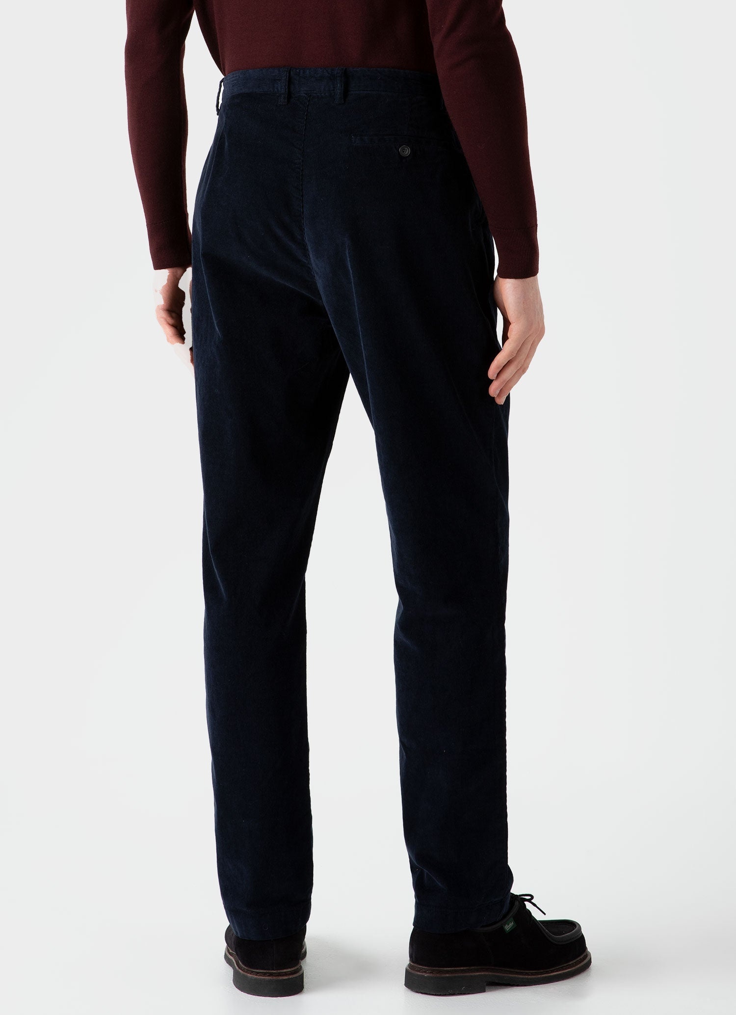 Pleated Corduroy Trouser - 4