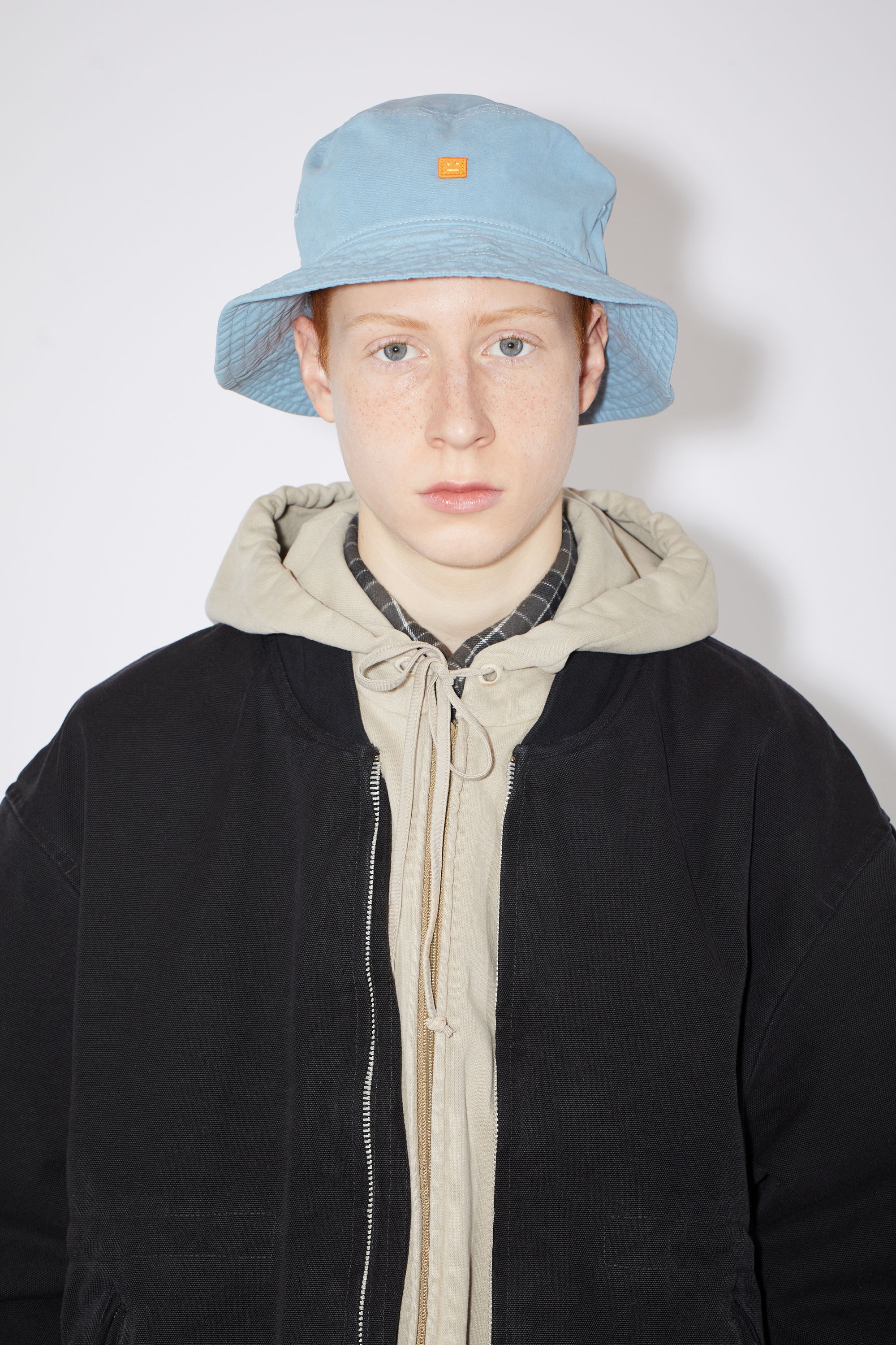 Cotton bucket hat - Dusty blue - 3