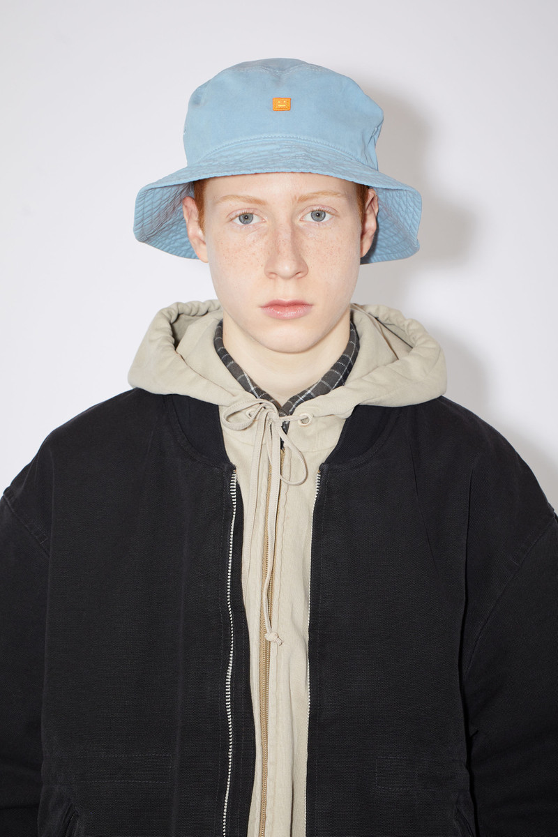 Cotton bucket hat - Dusty blue 3