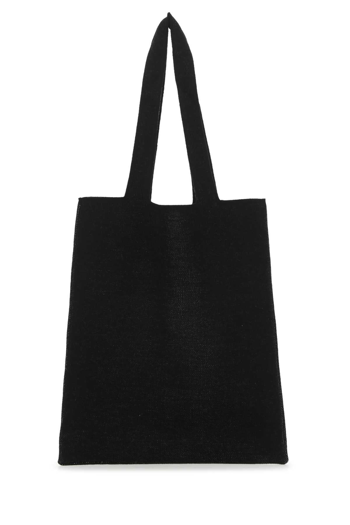 Palm Angels Men Black Wool Blend Shopping Bag - 3
