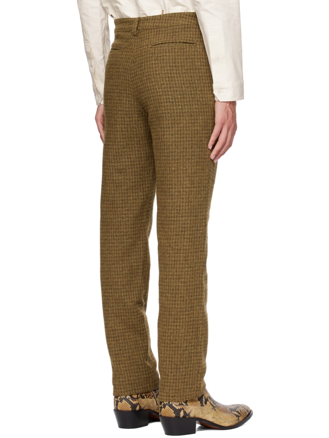 SSENSE Exclusive Yellow Corset Trousers - 3