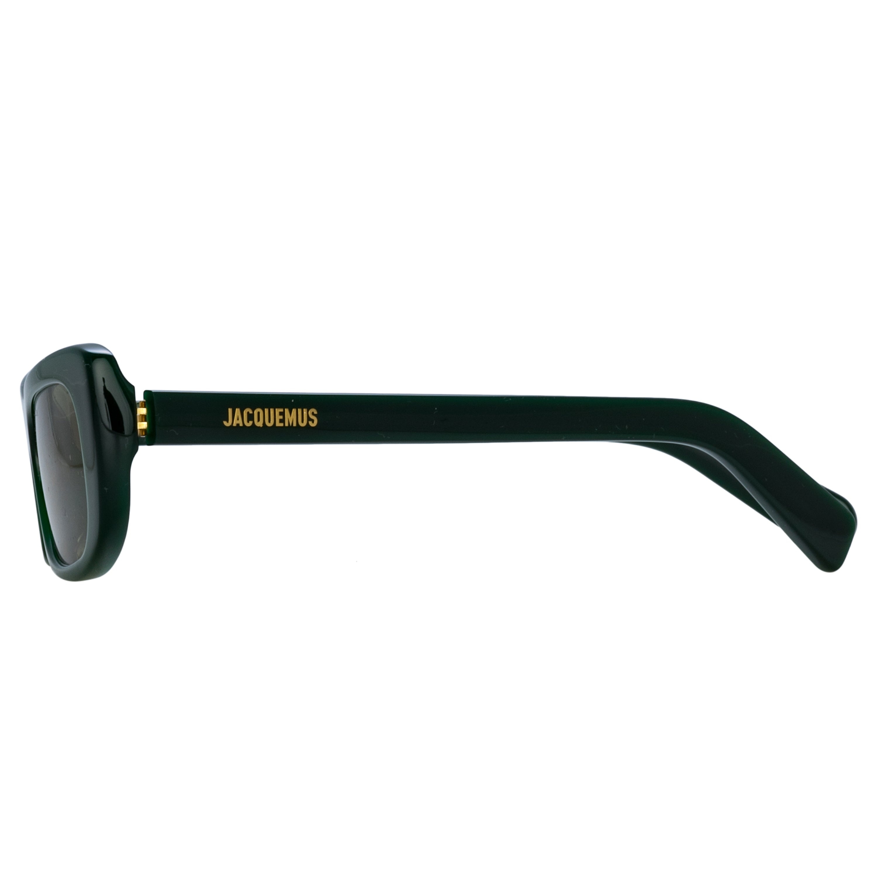 Capri Rectangular Sunglasses in Matt Green - 4