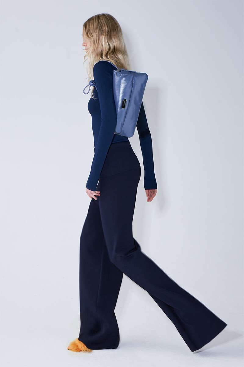 BY FAR BRANKA POLO NECK DARK NAVY MARTINICA VISCOSE outlook