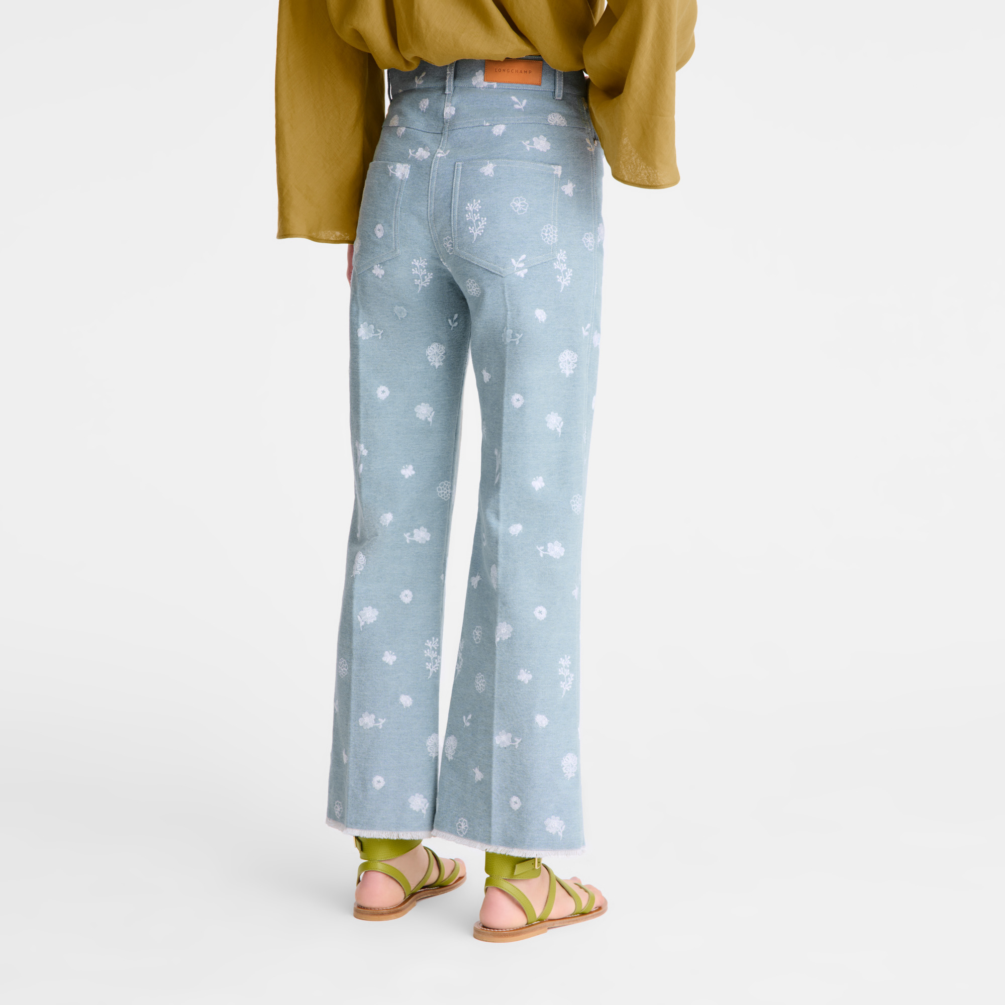 Jeans Sky Blue - Embroidered denim - 3