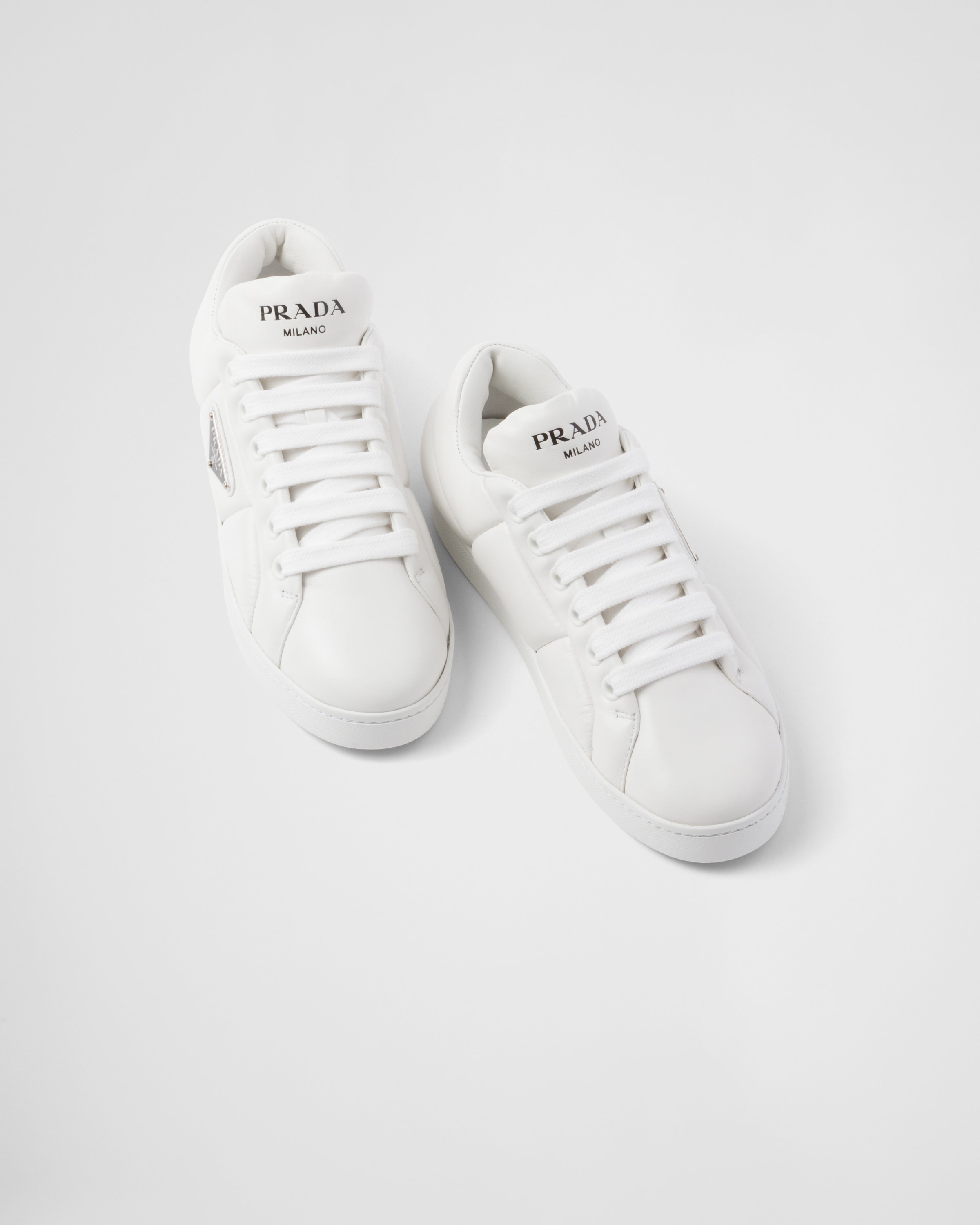 Padded nappa leather sneakers - 3