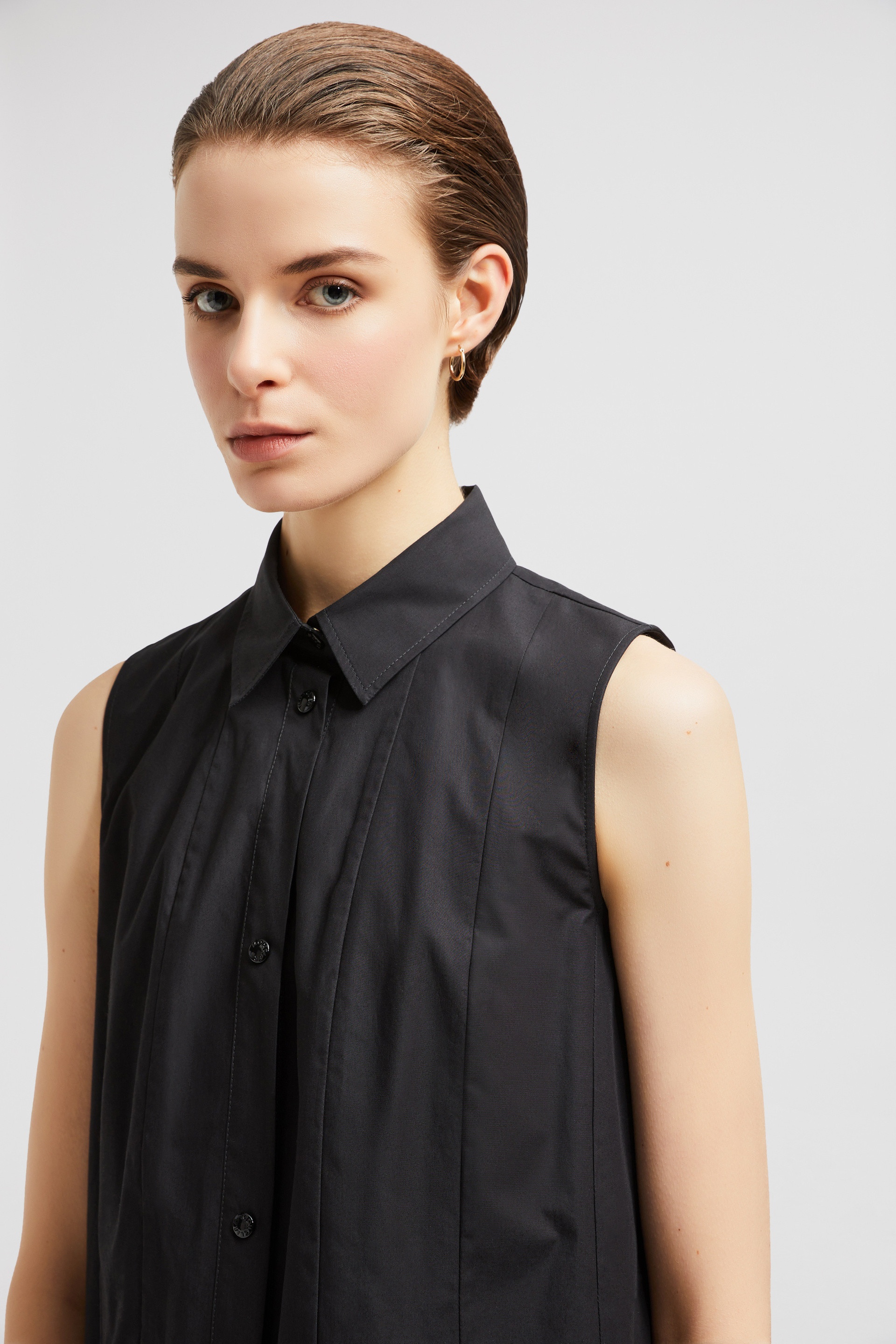 Cotton & Silk Mini Shirt Dress - 4