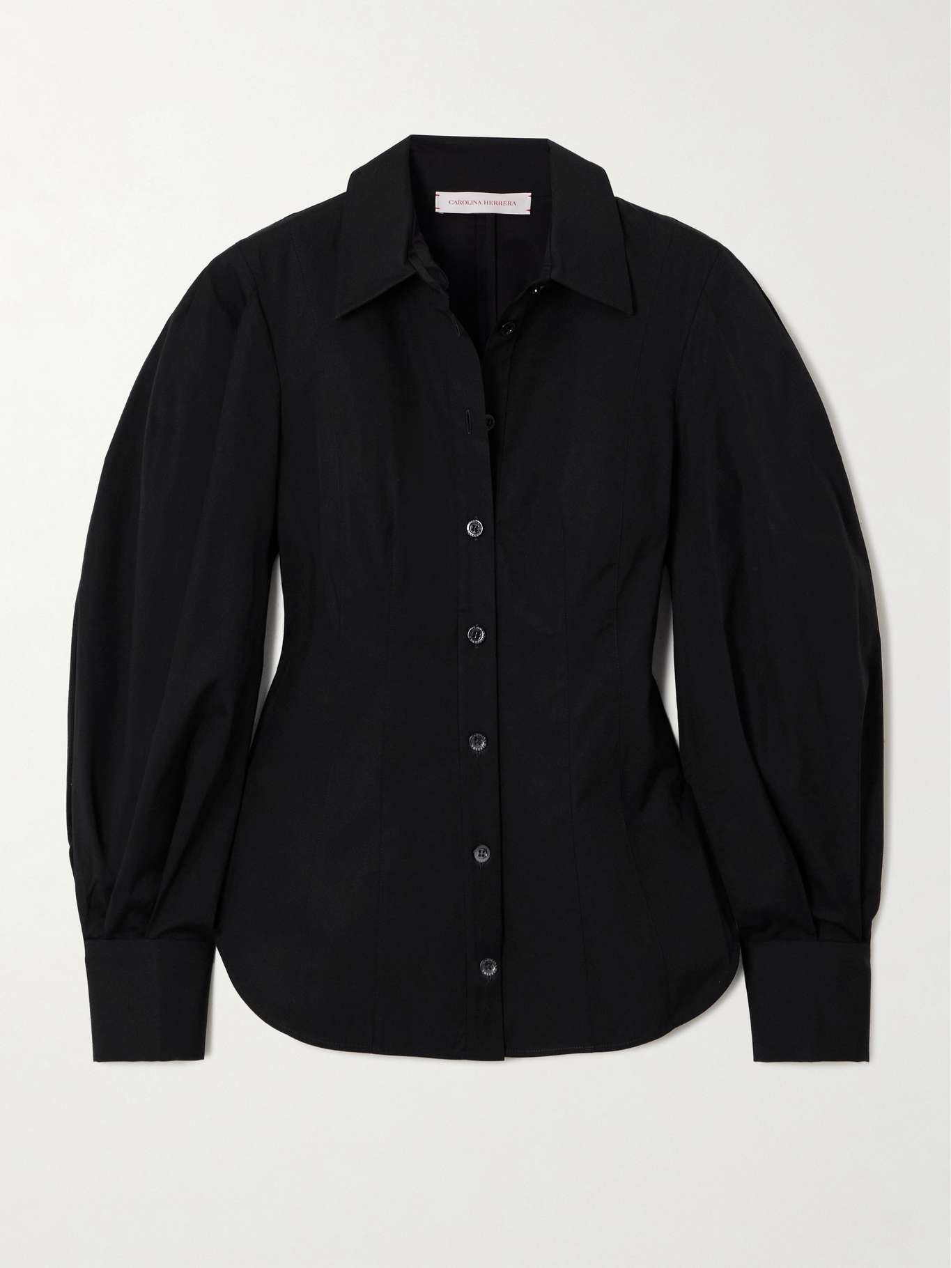 Cotton-blend poplin shirt Black - 1