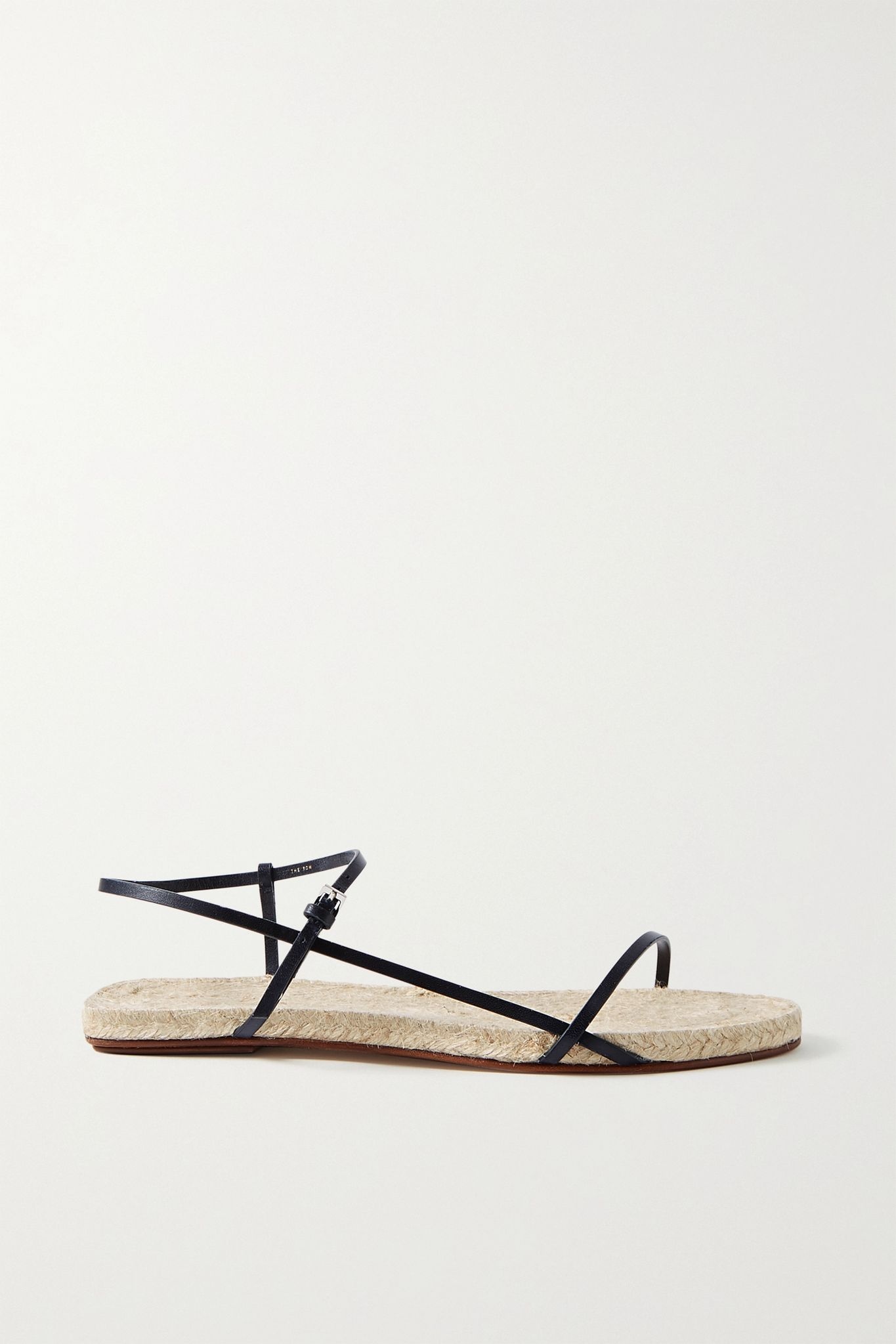 Bare leather espadrille sandals - 1