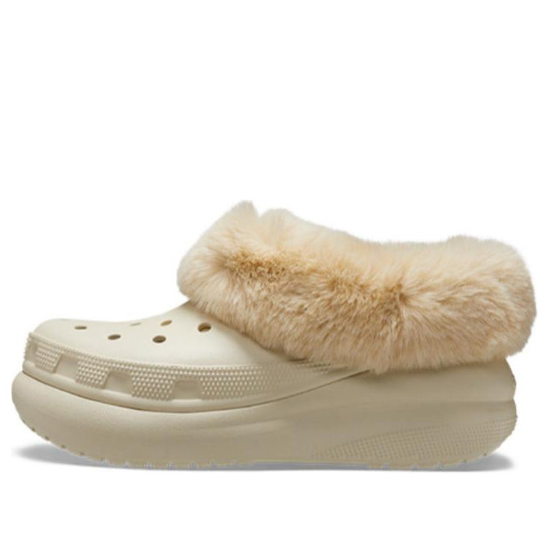 Crocs Furever Crush Shoe Clogs 'Bone' 208446-2Y2 - 1