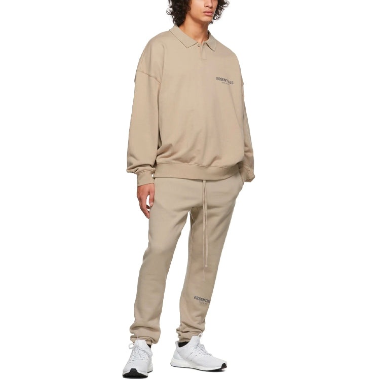 Fear of God Essentials FW21 French Terry Polo Shirt 'Tan' FOG-FW21-197 - 4