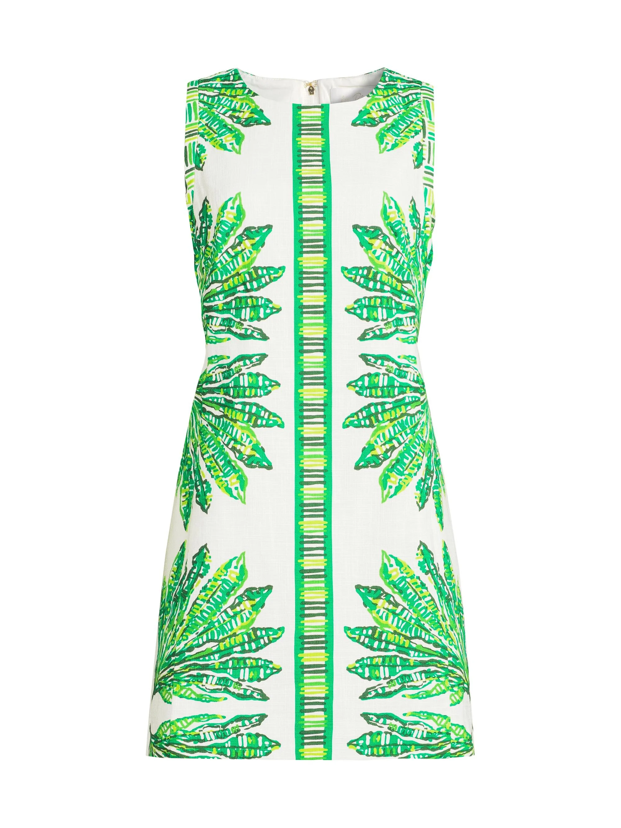 Women's Devyn Printed Stretch-Cotton Minidress - Kitts Green Shady Babe - 1