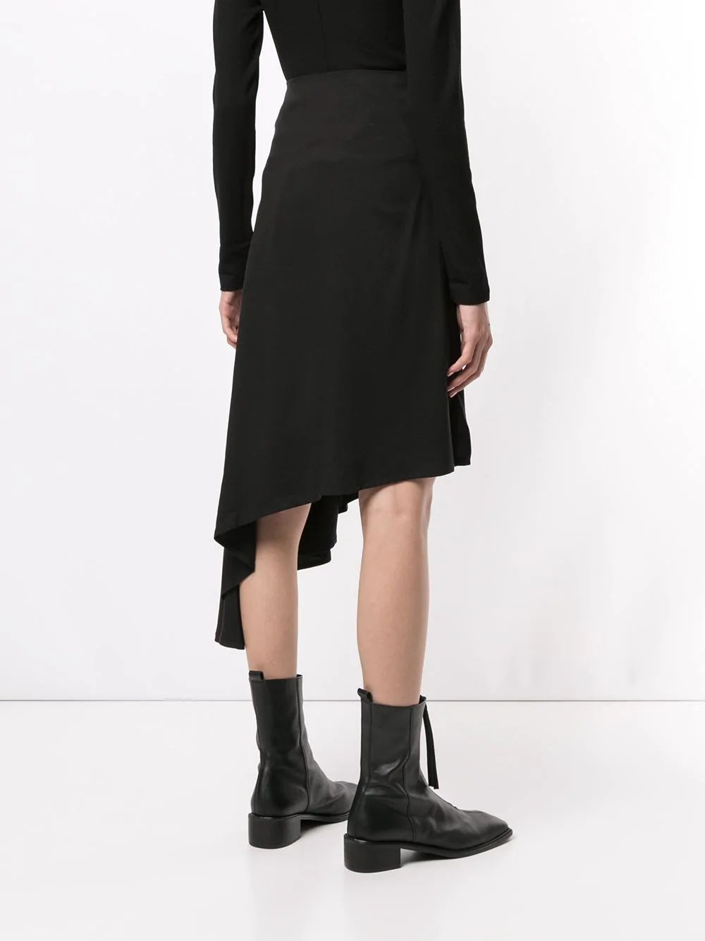 asymmetric midi skirt - 4