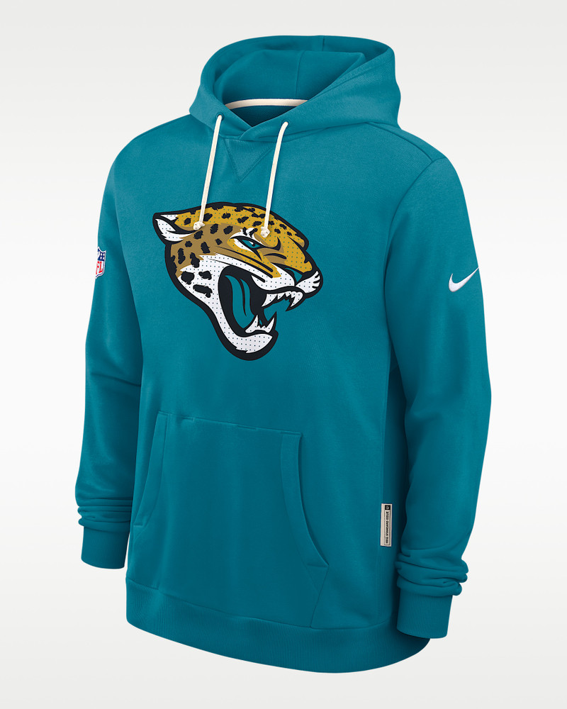 Jacksonville Jaguars Initial Home Sideline Men's Nike Dri-FIT NFL Pullover Hoodie 1