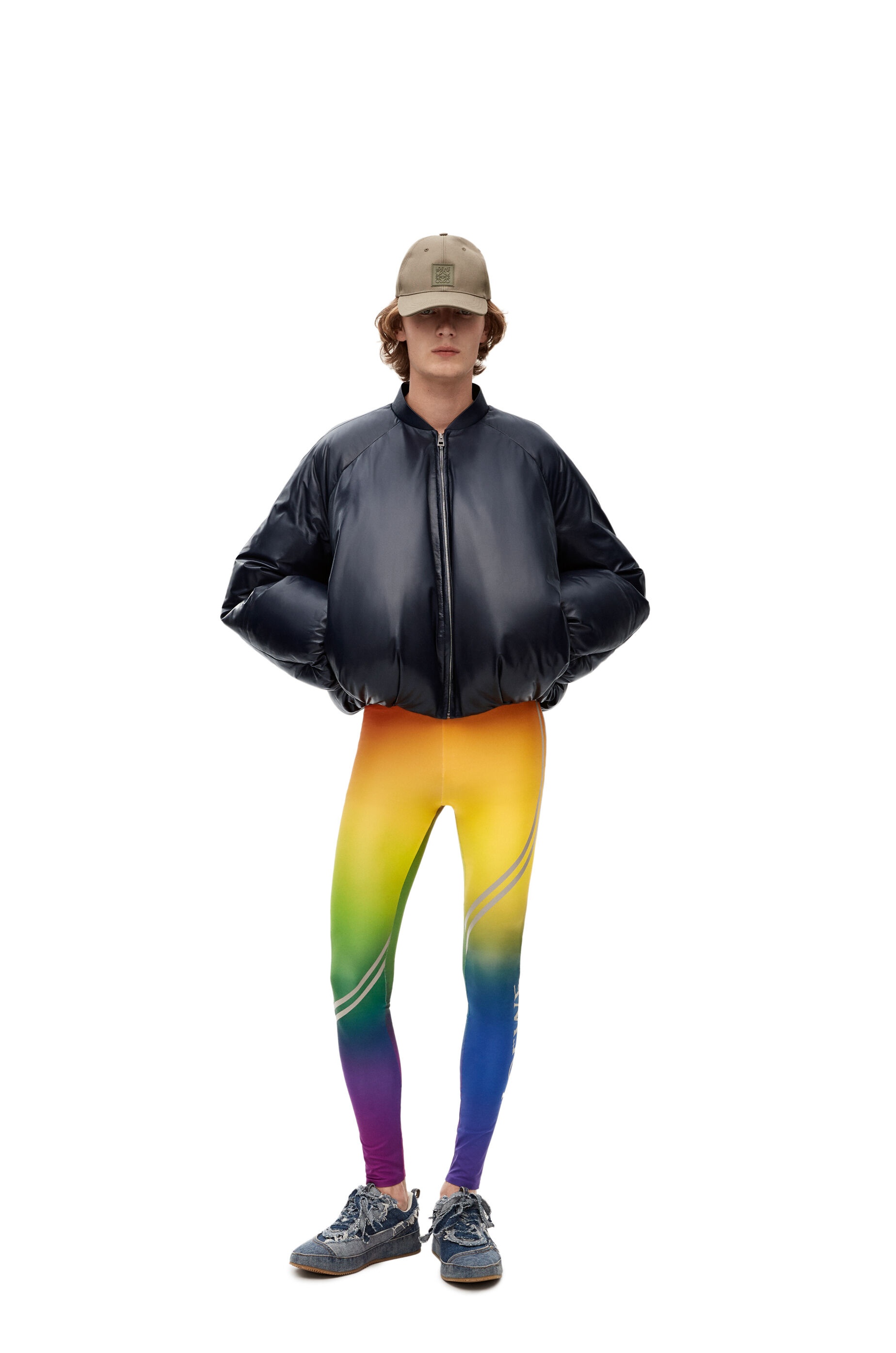 Puffer bomber jacket in nappa - 2
