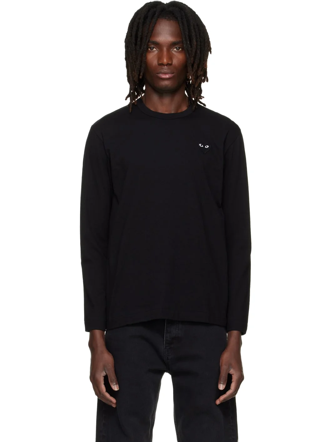 Black Heart Emblem Long Sleeve T-shirt - 1