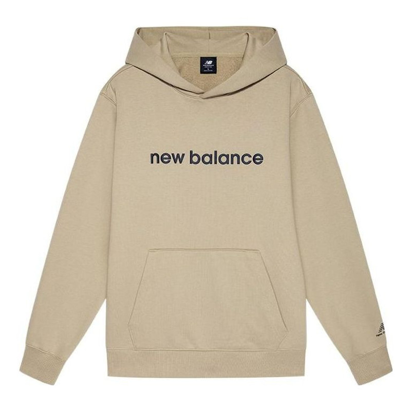 New Balance Logo Print Hoodie 'Beige' AMT21361-MS - 1