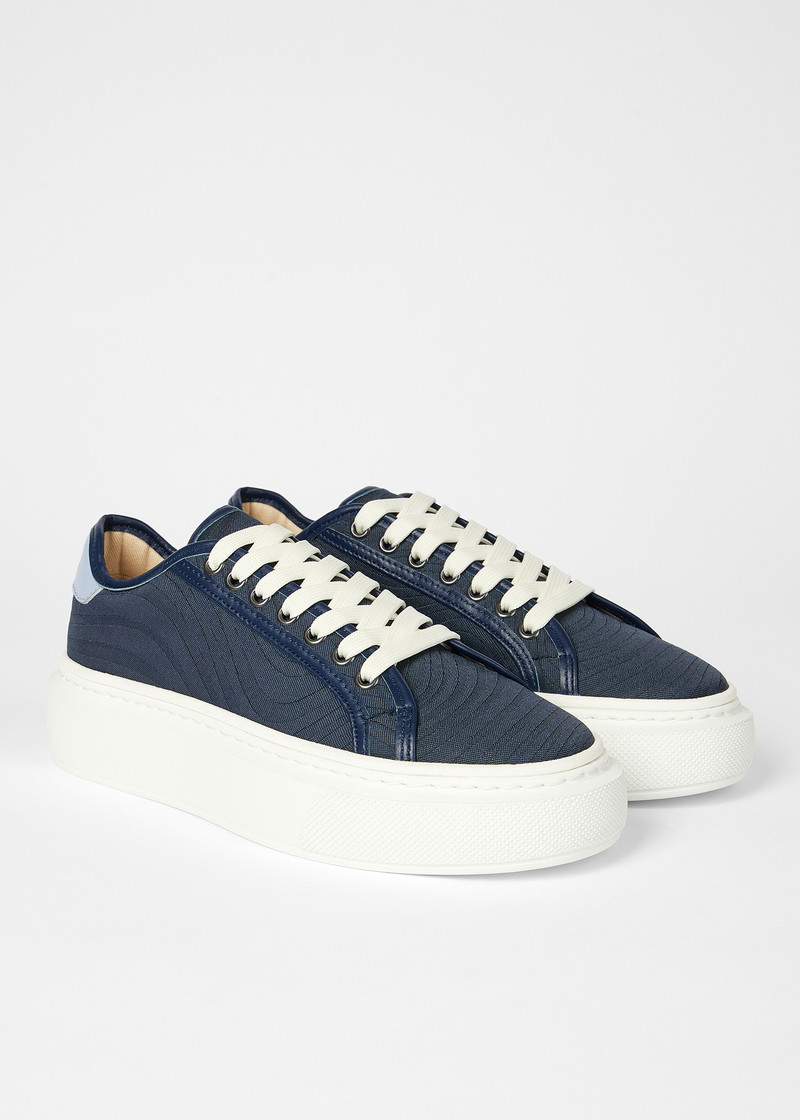 Women's Navy 'Swirl' 'Guppy' Platform Trainers 3