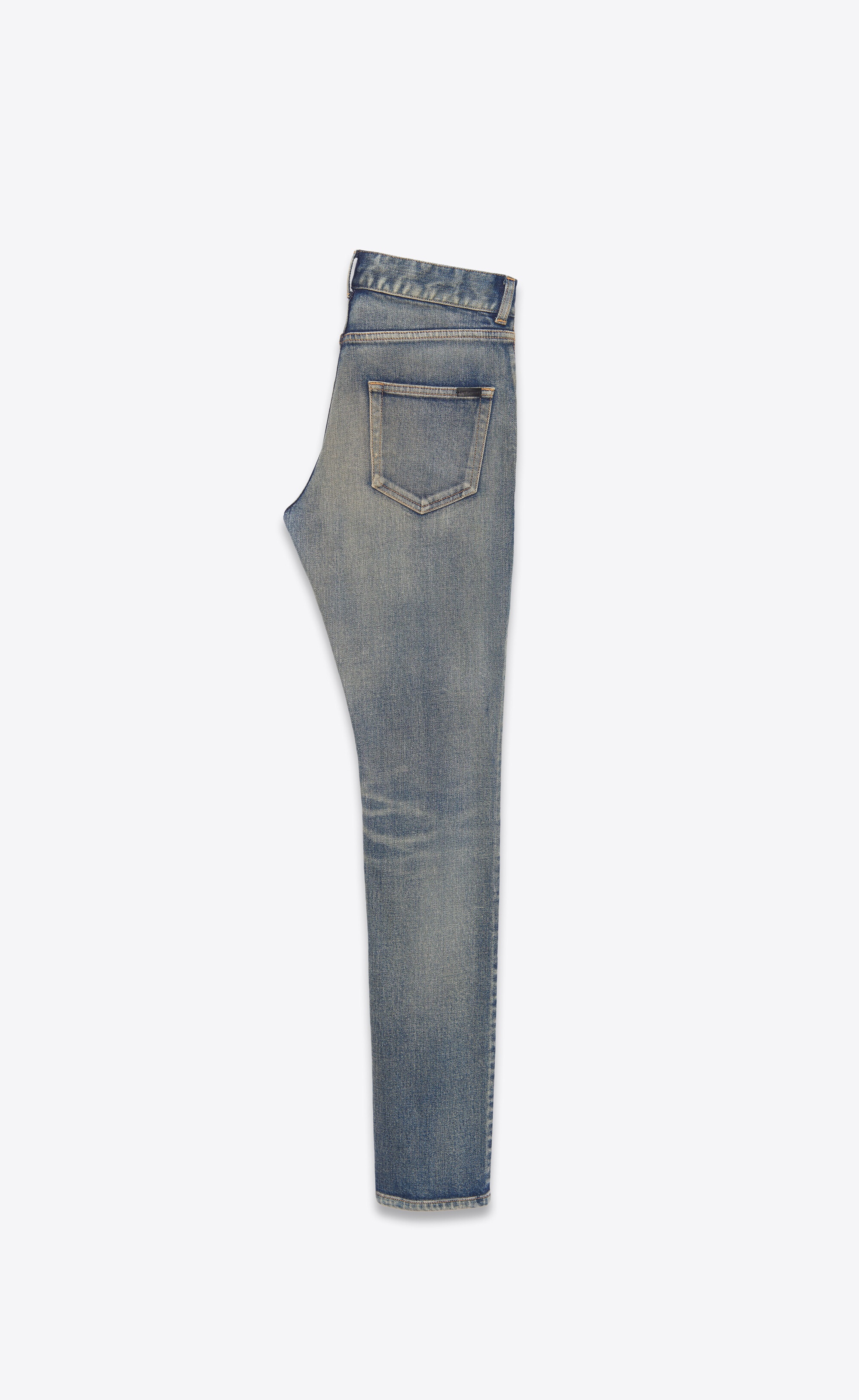 skinny-fit jeans in dirty old vintage blue denim - 2