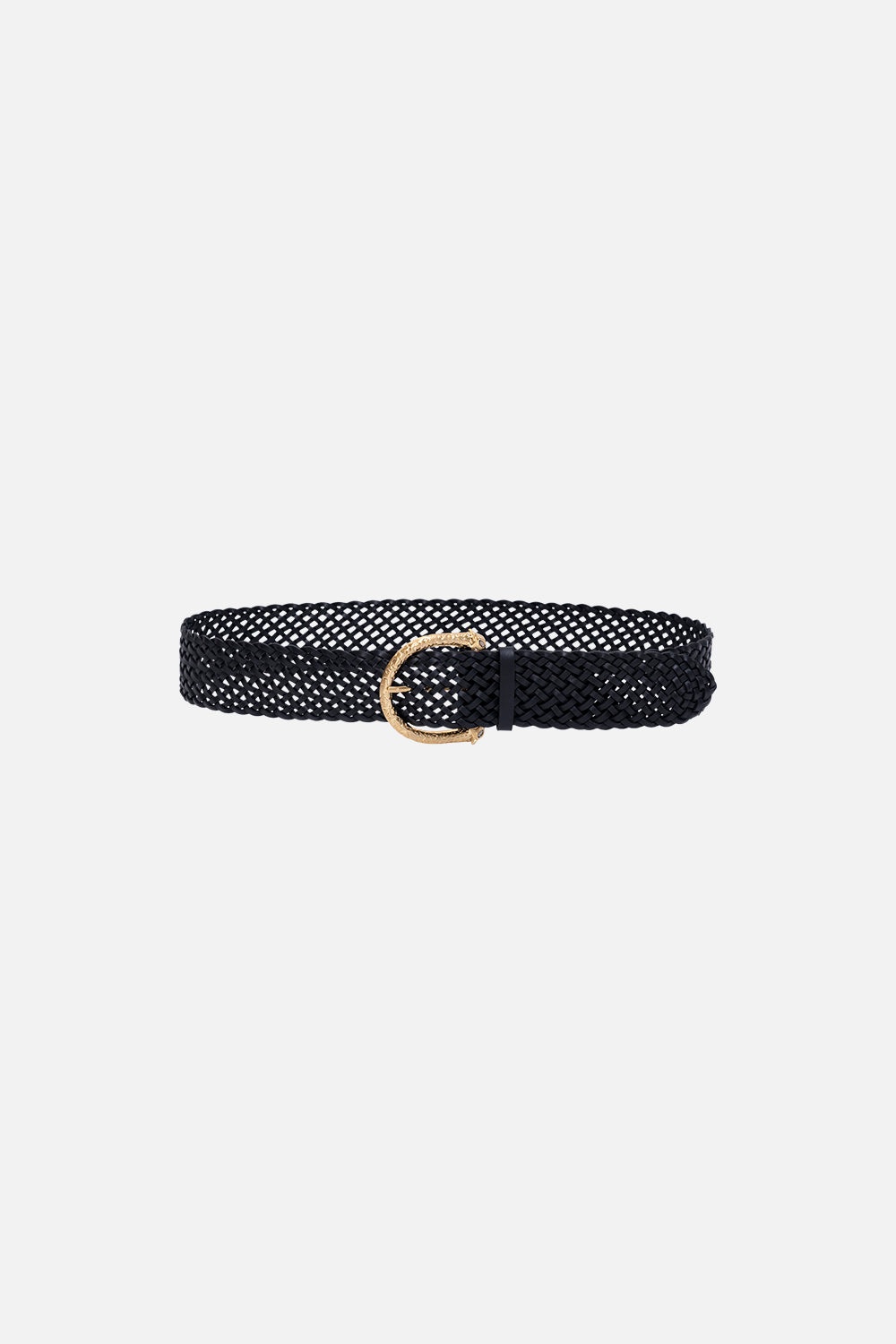 BRAIDED LEOPARD BUCKLE BELT - 1