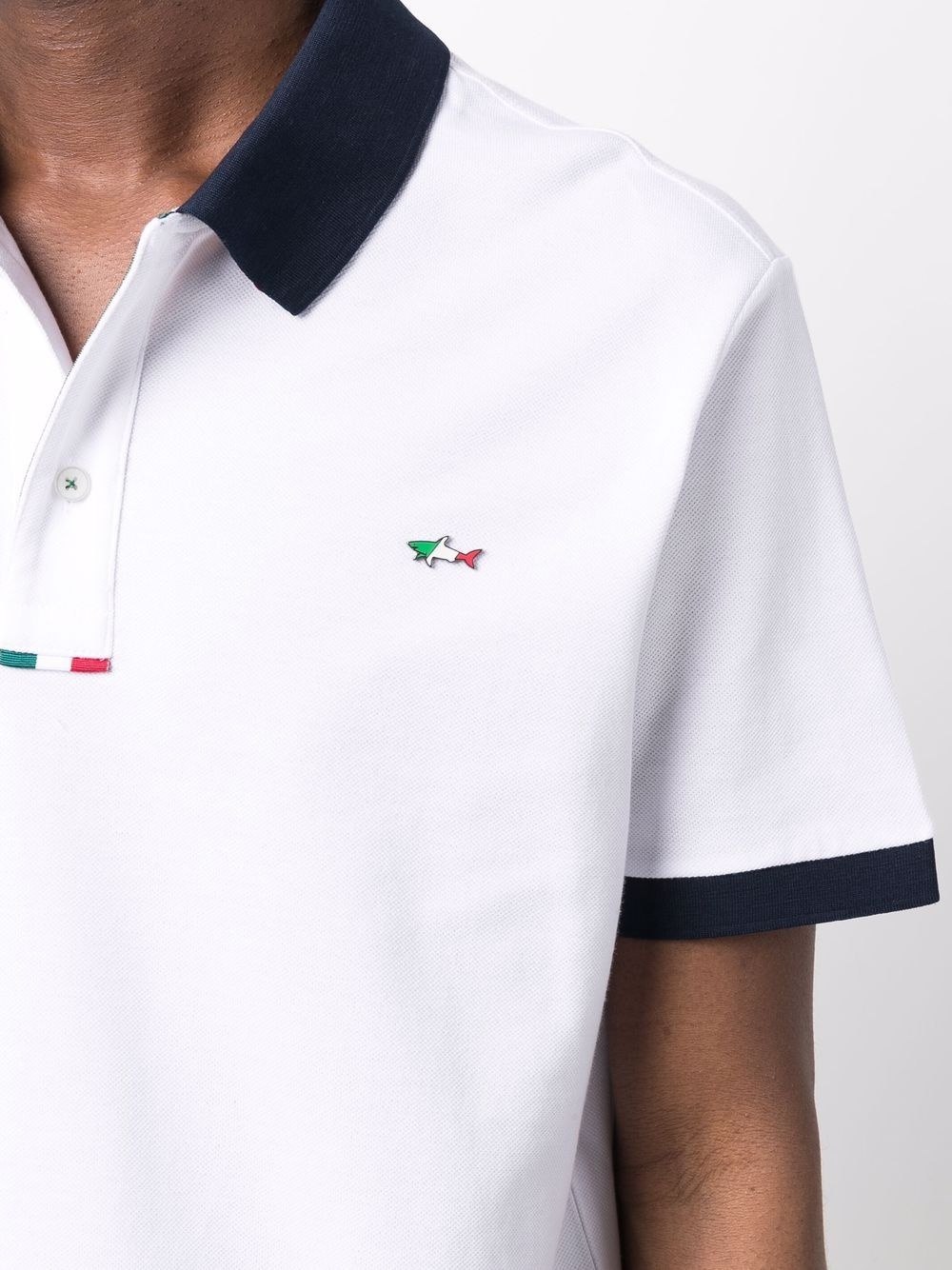 contrast-trim polo shirt - 5