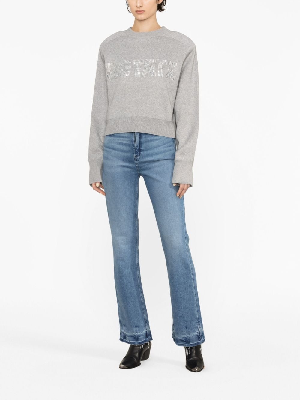 Firm embellished organic cotton sweatshirt - 2