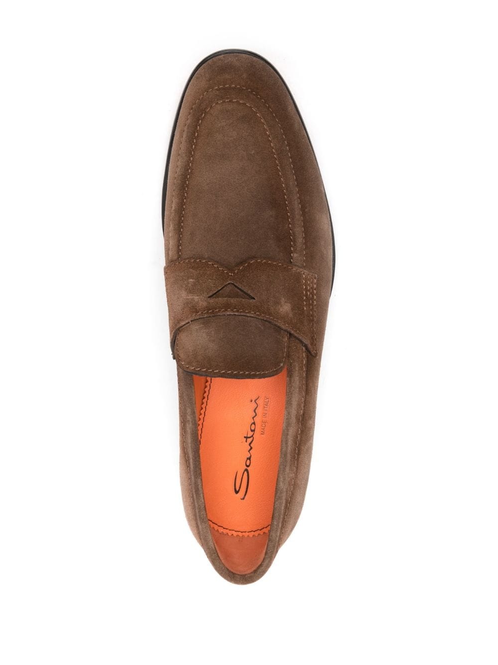 suede penny loafers - 4