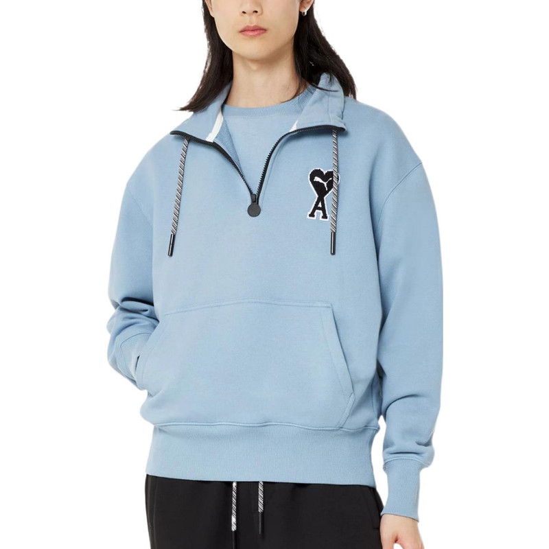 PUMA PUMA X Ami Half Zip Sweatshirt 'Blue' 535993-73 outlook