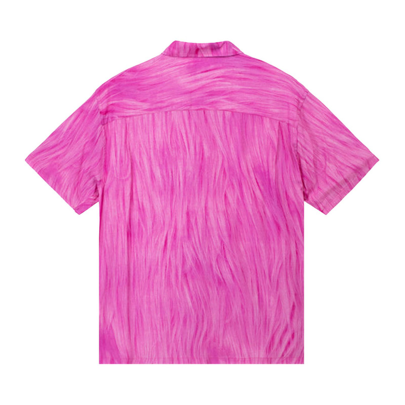 Stüssy Stussy Fur Print Shirt 'Pink' outlook