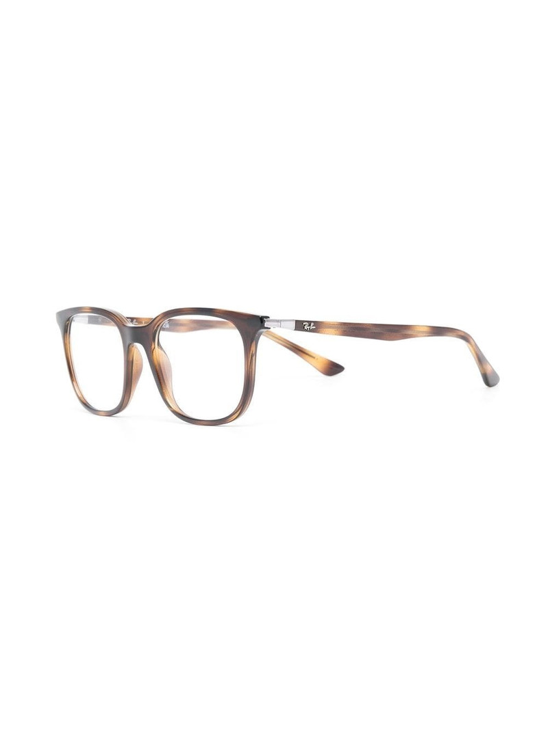 Ray-Ban tortoiseshell-effect square-frame glasses outlook
