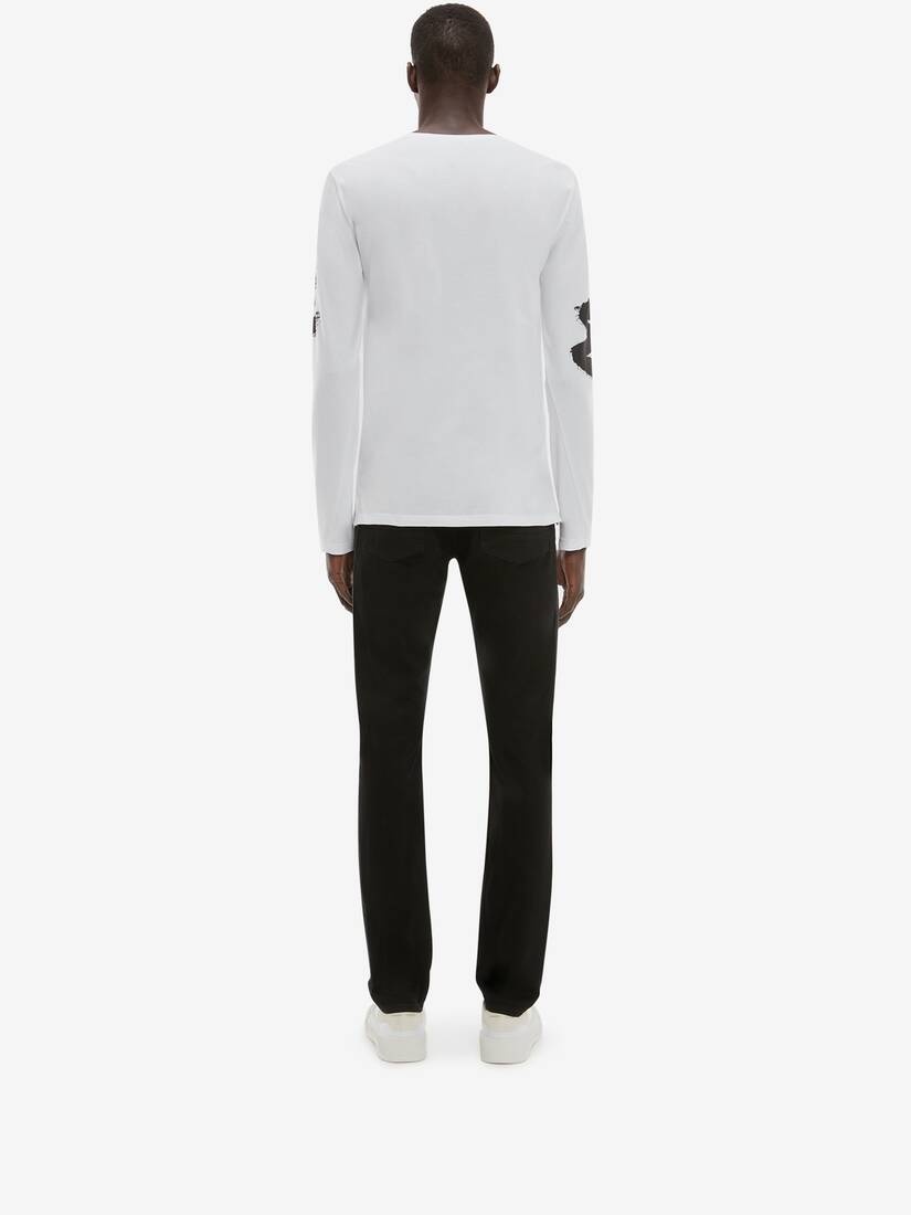 Paneled Jeans in Black - 4