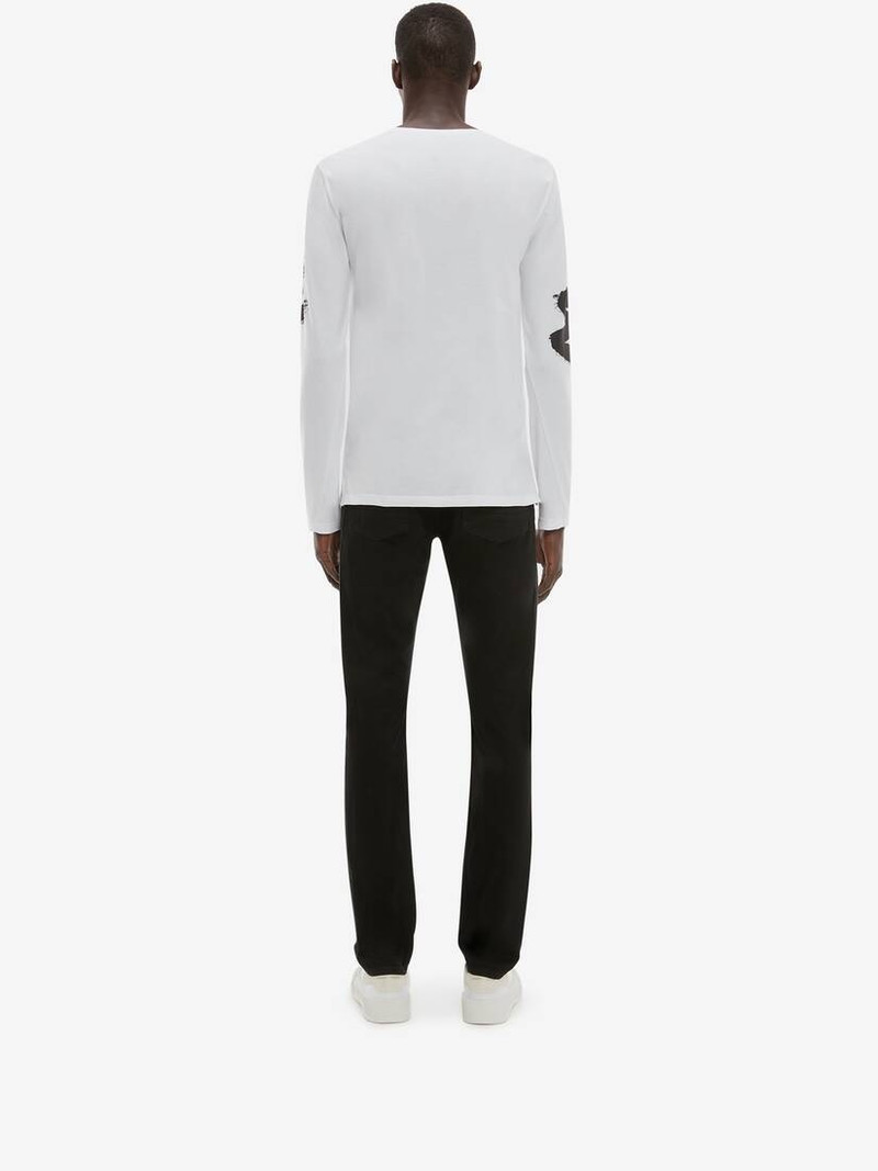 Paneled Jeans in Black 4