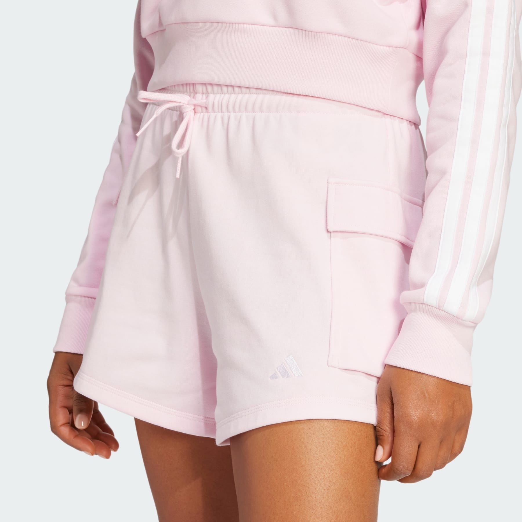 Essentials Small Logo French Terry Cargo Shorts - 5