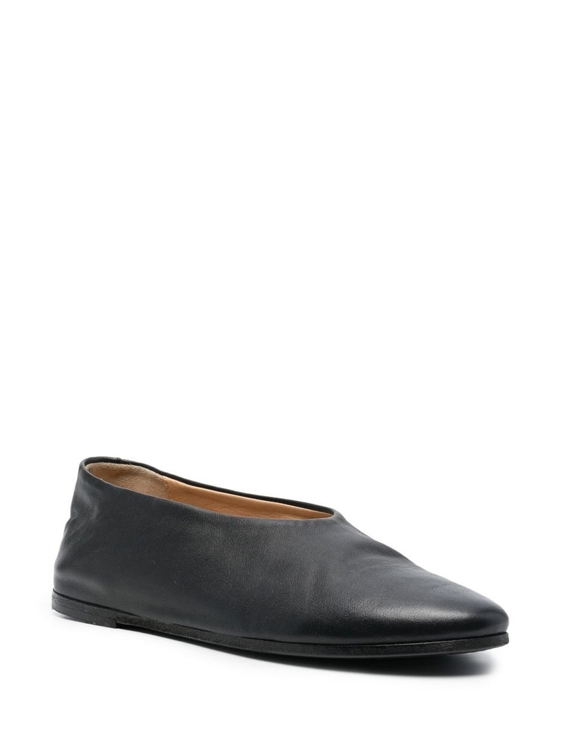 Marsèll round-toe leather ballerina flats outlook