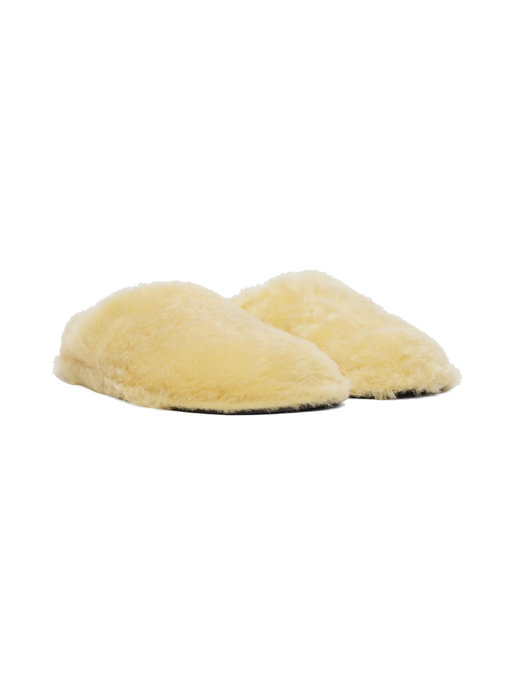 Off-White Shearling Slippers - 4