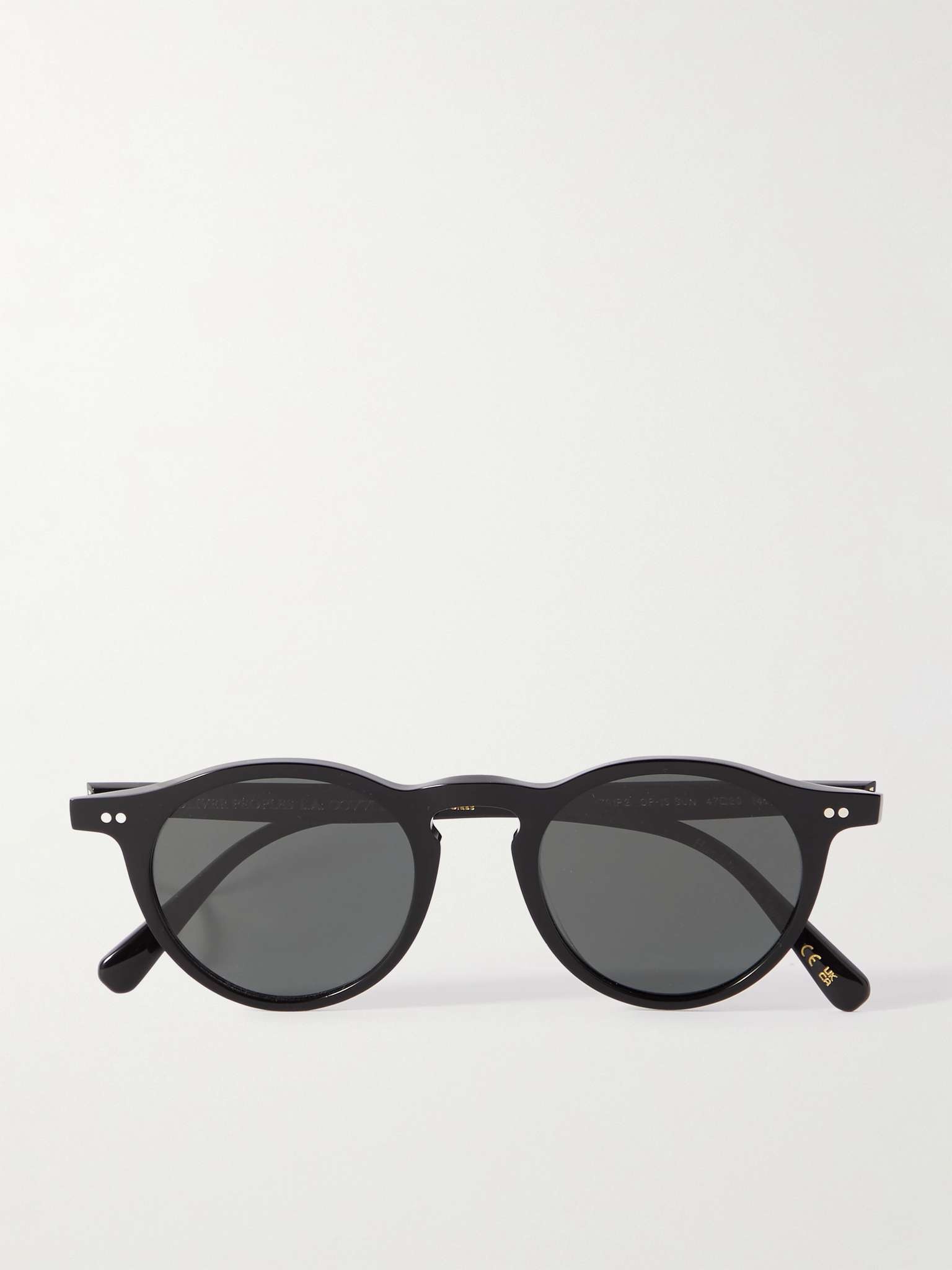 OP-13 Round-Frame Tortoiseshell Acetate Sunglasses - 1