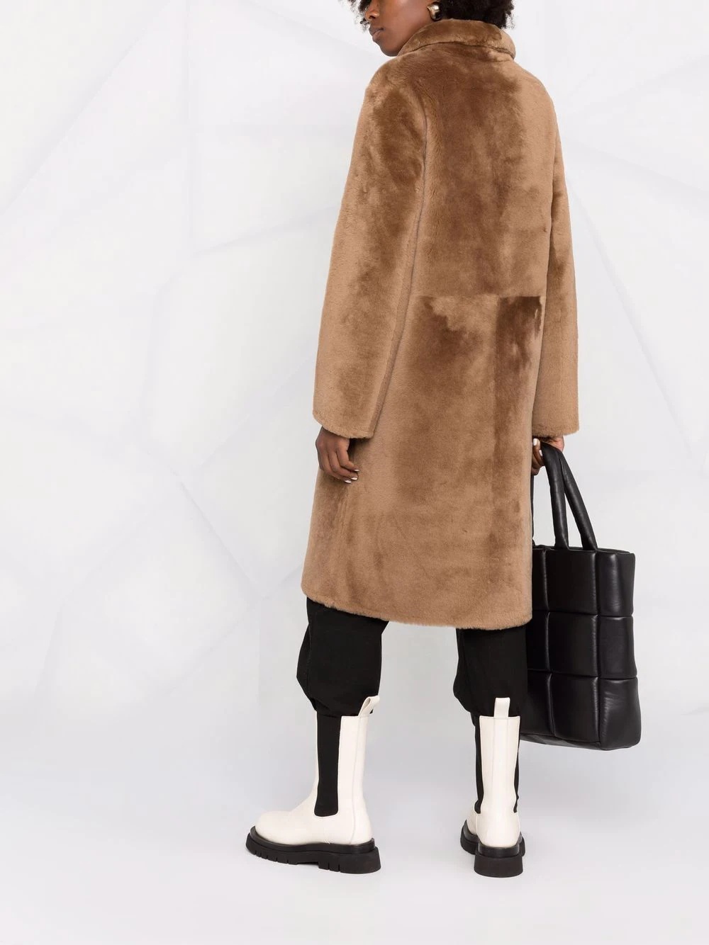 reversible lambskin coat - 4