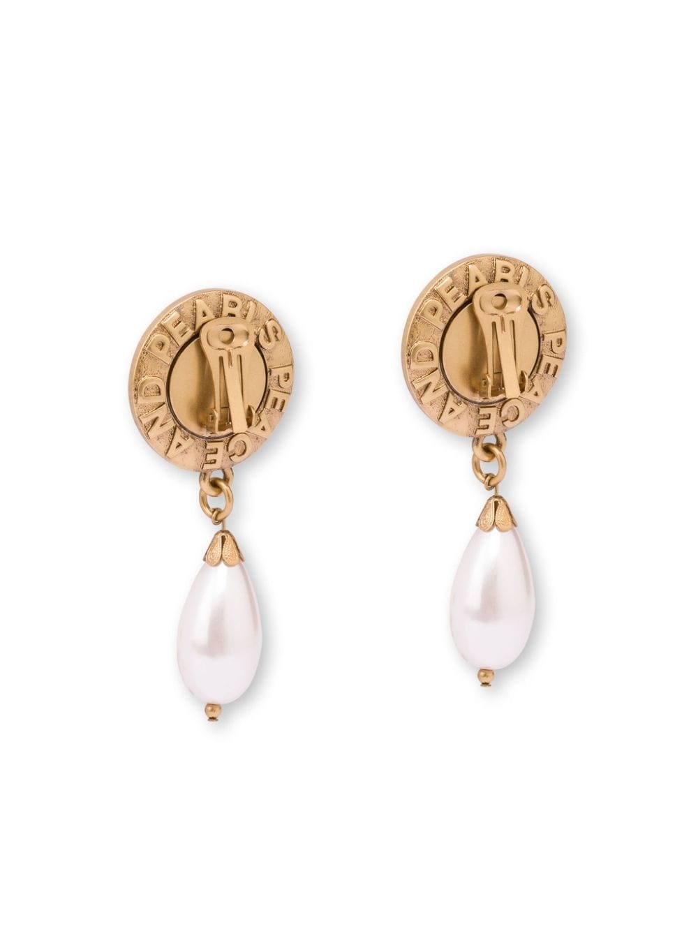 Peace and Pearls drop earrings - 2