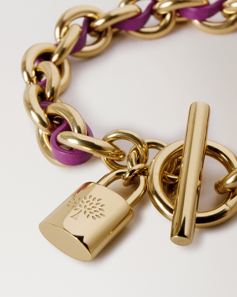 Lily Leather Chain Bracelet Small
Orchid Bloom Small Classic Grain & Plated Stainless Steel 3