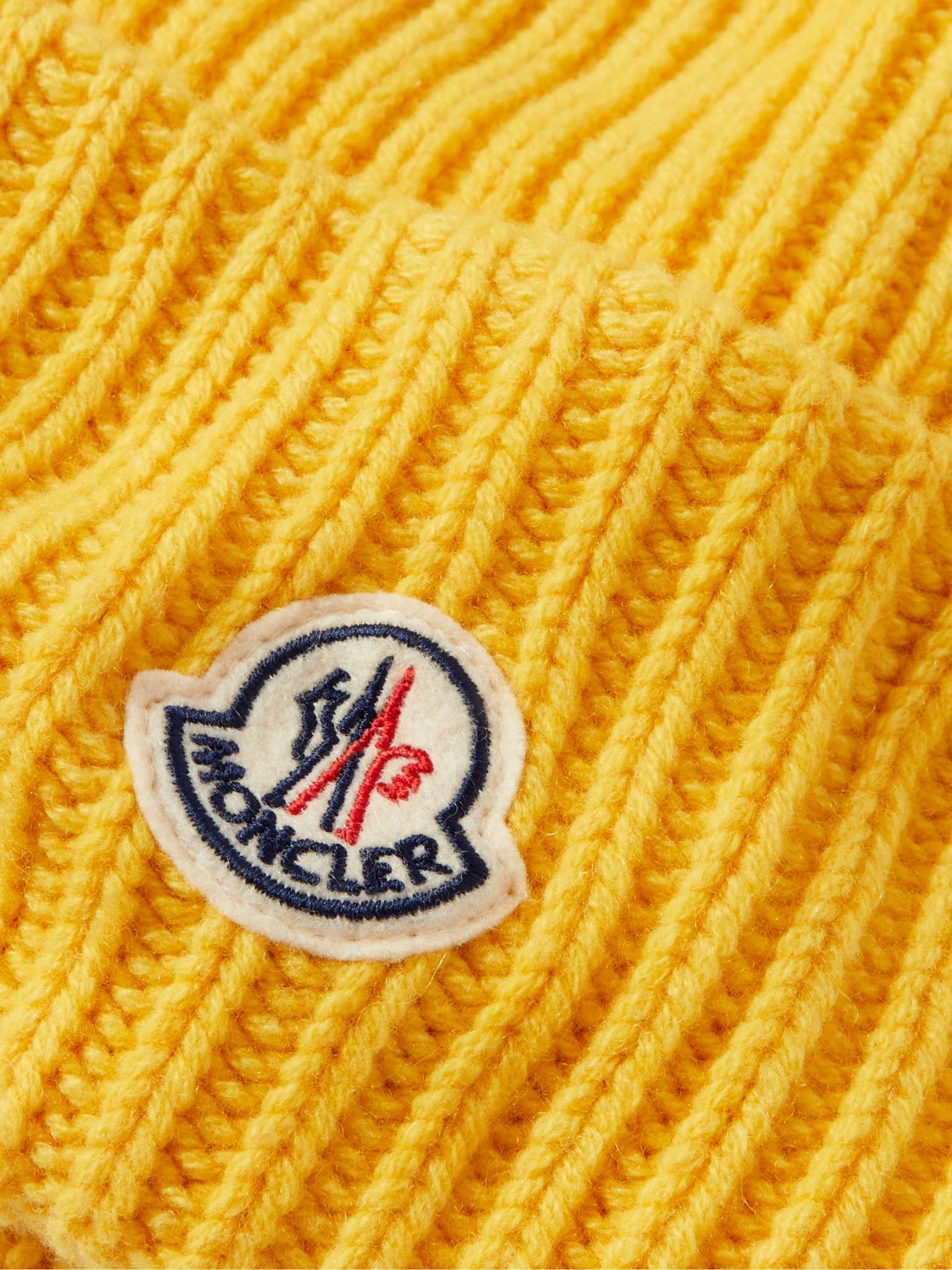 Logo-Appliquéd Cable-Knit Virgin Wool and Cashmere-Blend Beanie - 3