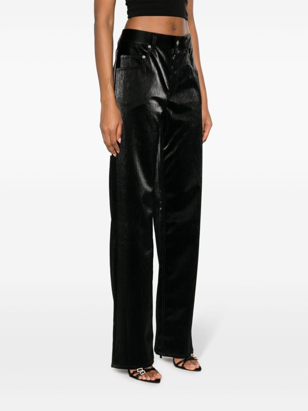 high-rise wide-leg jeans - 3