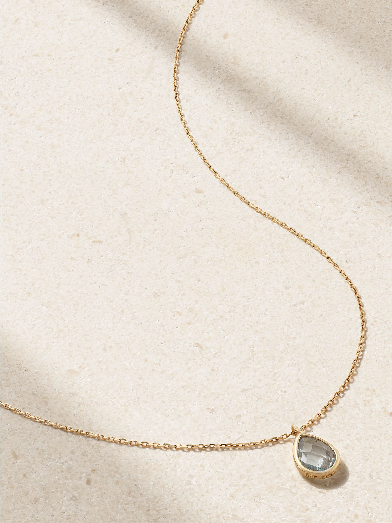 14-karat gold topaz necklace Gold - 1