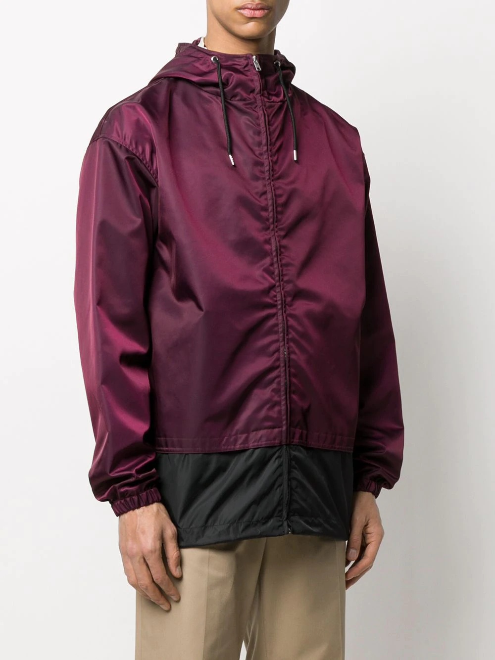 colour block lightweight jacket - 3