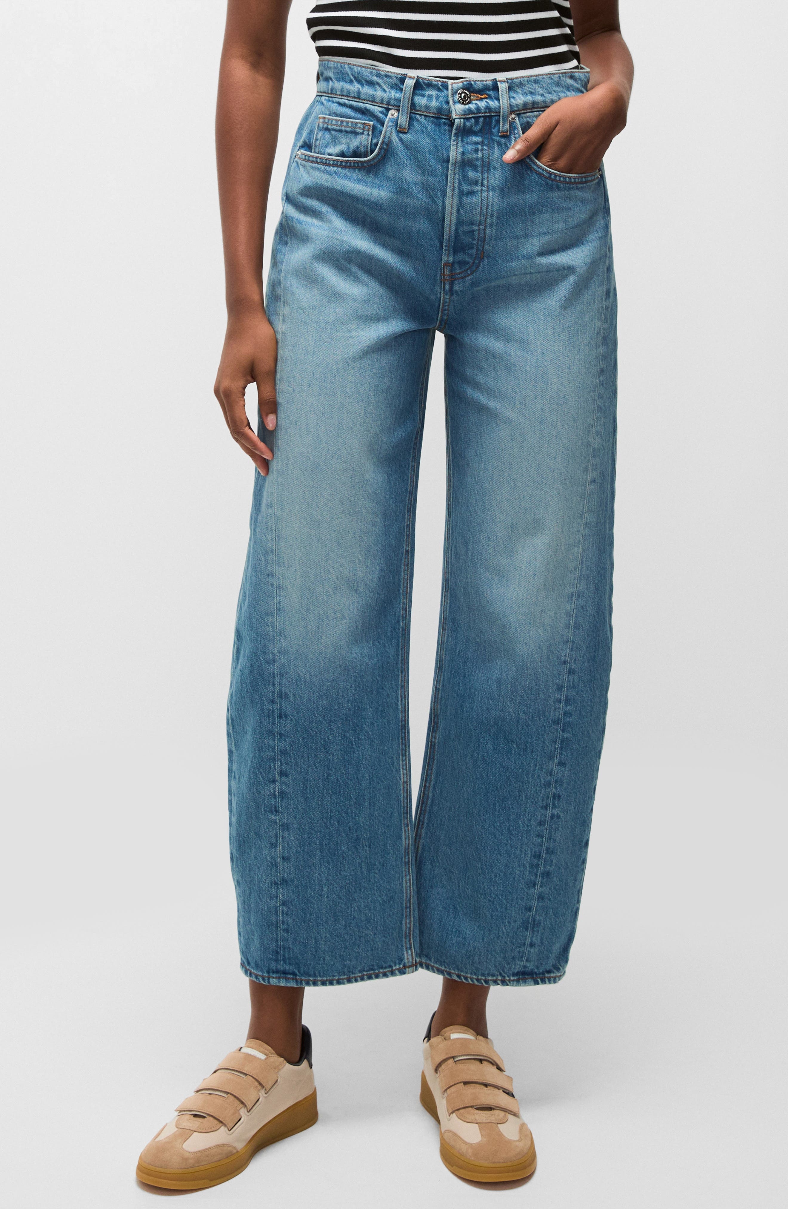 Veronica Beard Ryder Barrel Jeans in Enough Said at Nordstrom - 1