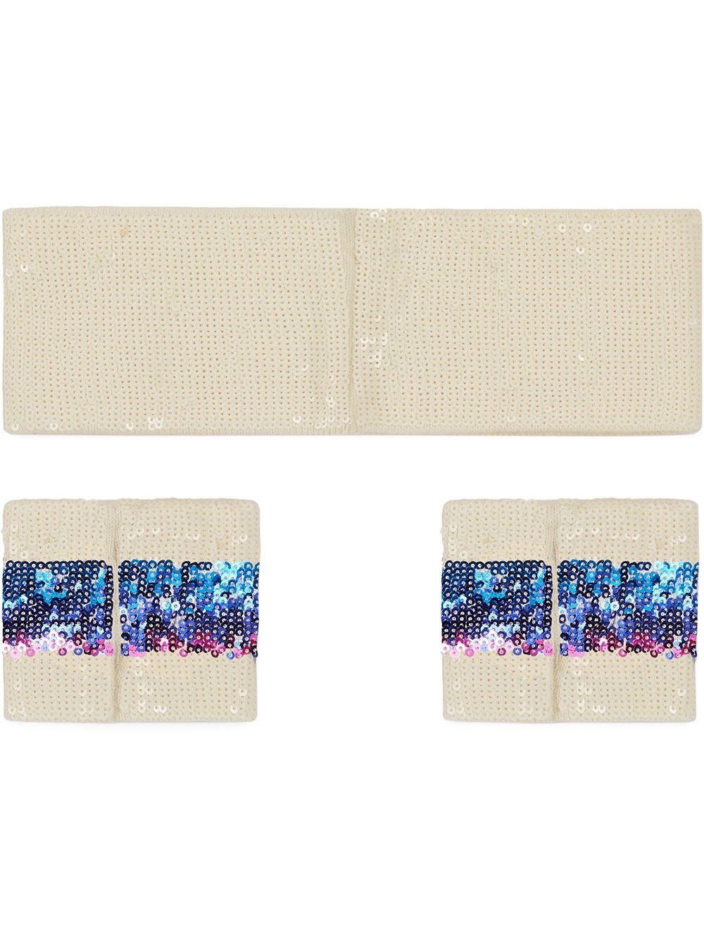 sequinned headband and wrist cuffs - 3