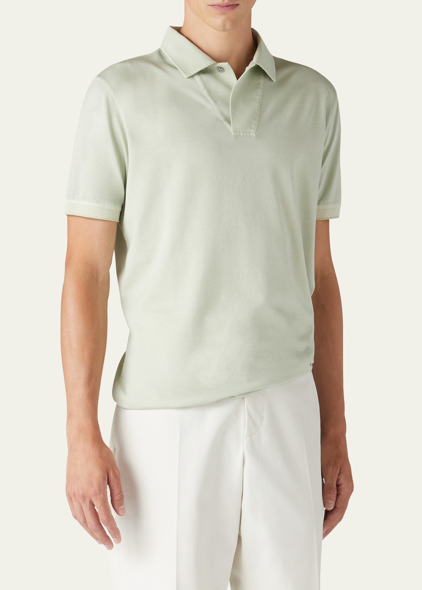 Men's Cotton-Silk Polo Shirt - 4