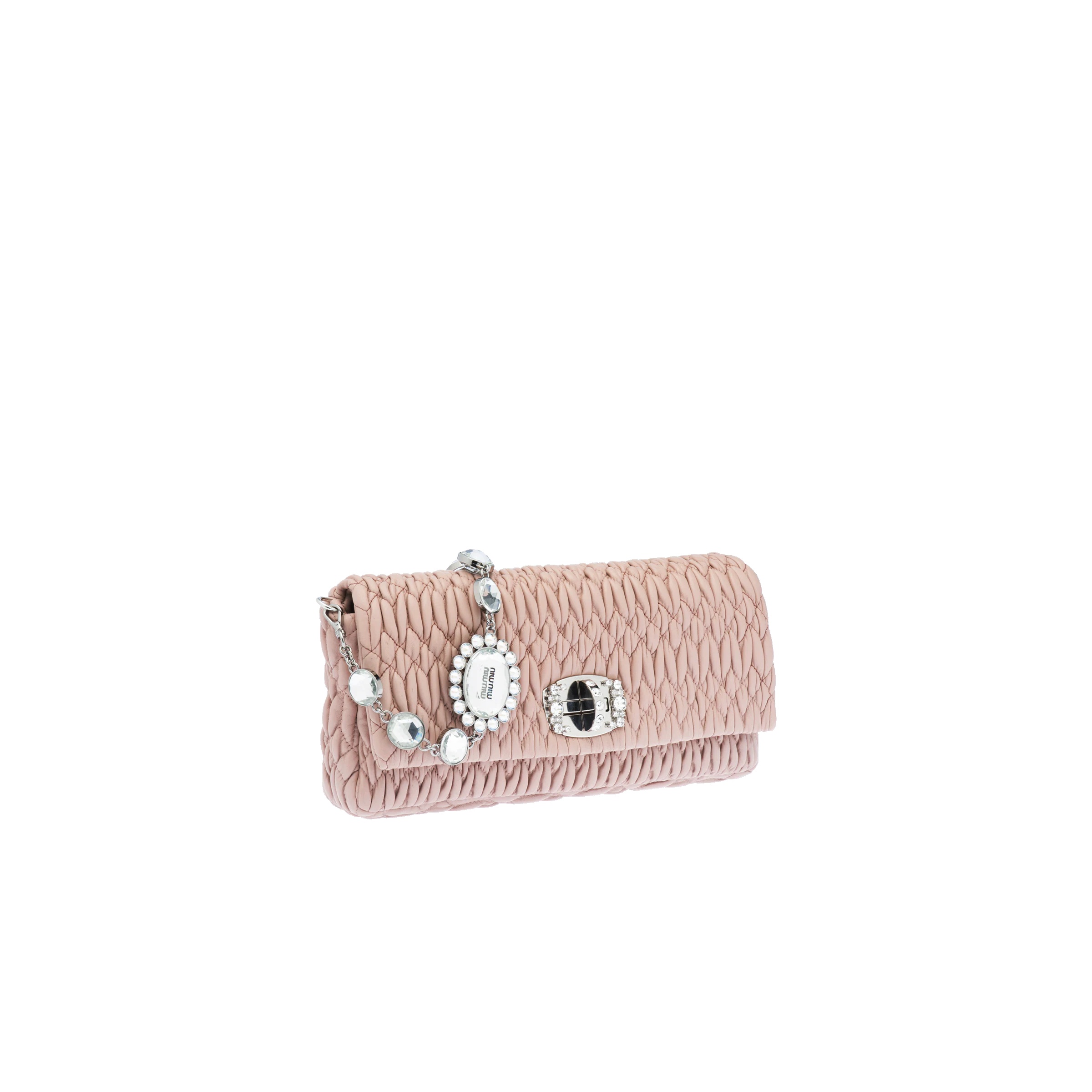 Miu Crystal Leather Bag - 2